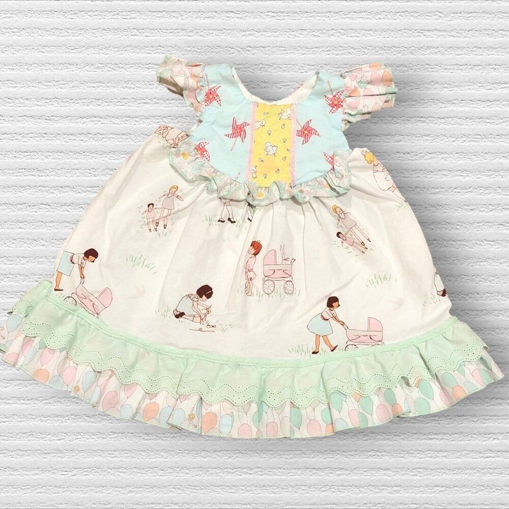 Olive Mae Spring Ruffle Party Dress 12 Month